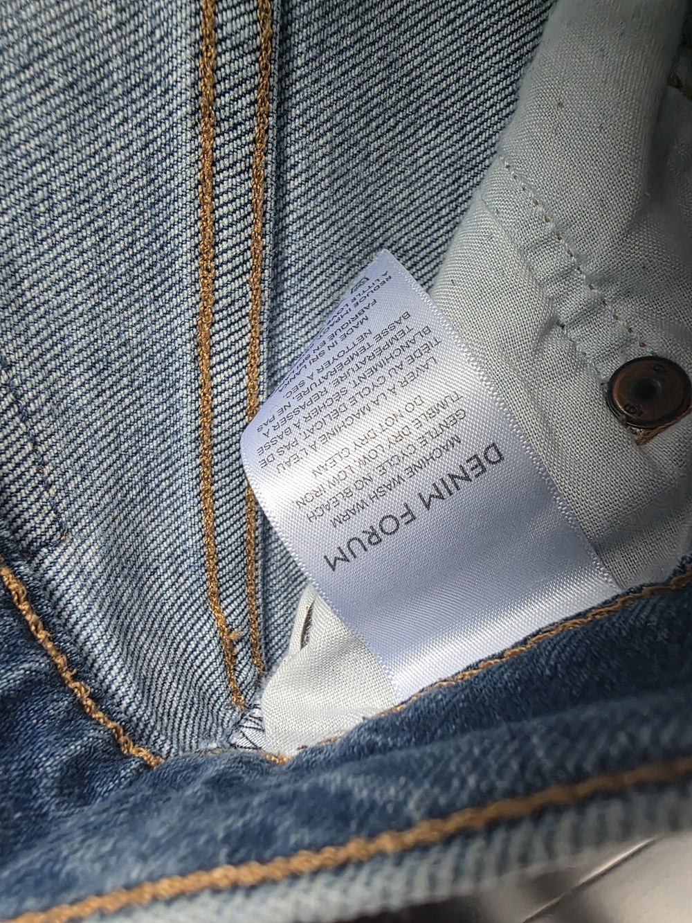 Denim Forum Arlo High Rise Cropped Jeans - Light Blue - Picture 7 of 9